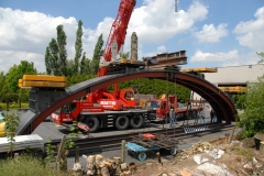 Selbsttragende Bogenbrückenschalung 4